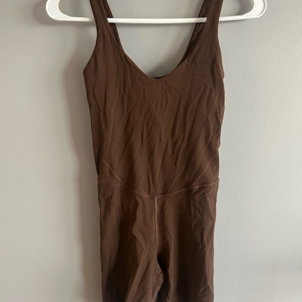 Lululemon align bodysuit 6” espresso
